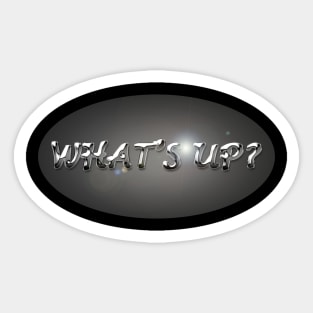 What's Up in Chrome Colour Sticker